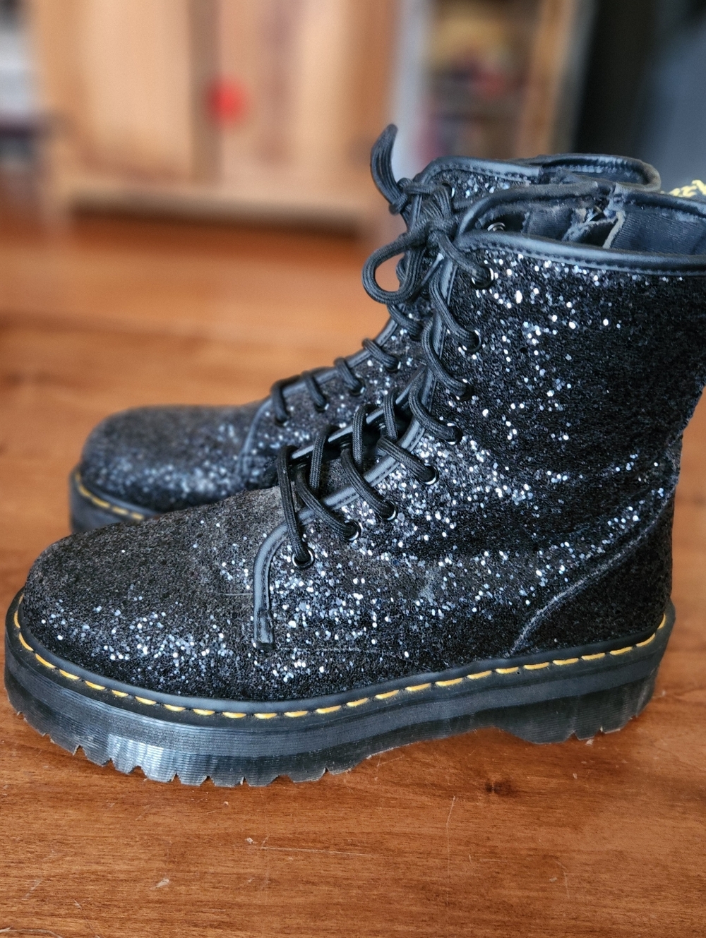 Dr Martens Jadon Glitter Boots